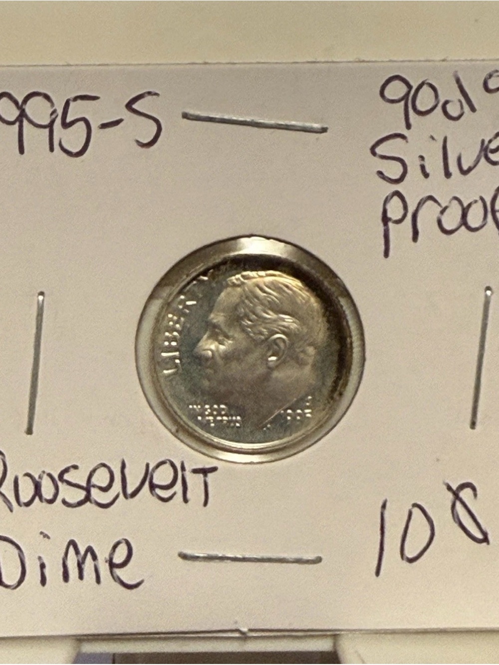 WN17 - 1995-S Roosevelt Dime proof (90% Silver)